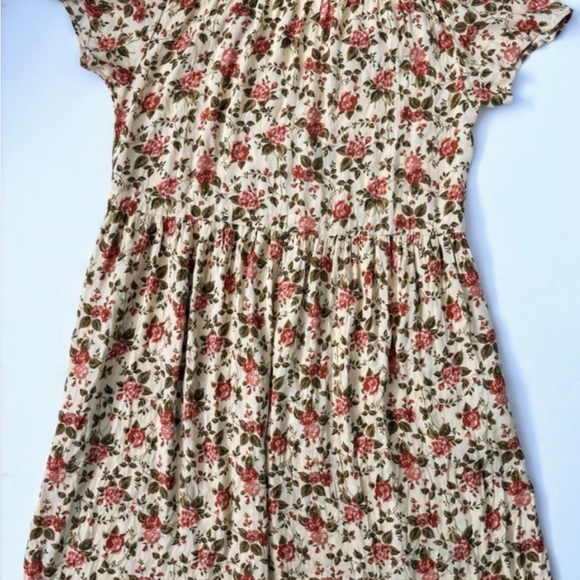 Christy Dawn The Simple Dawn Dress Buttercream English Rose short sleeve L - Picture 3 of 6